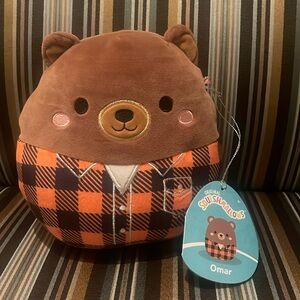 Squishmallows 8” Omar NWT Harvest Squad Omar the bear